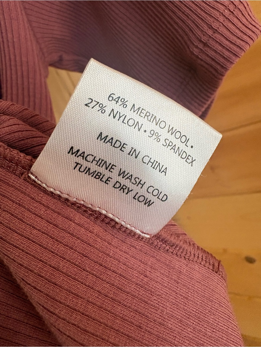 Woolx | Vera Ribbed Tunic, Dusty Rose Color, Sz Small, Excellent Conditon - Picture 10 of 12
